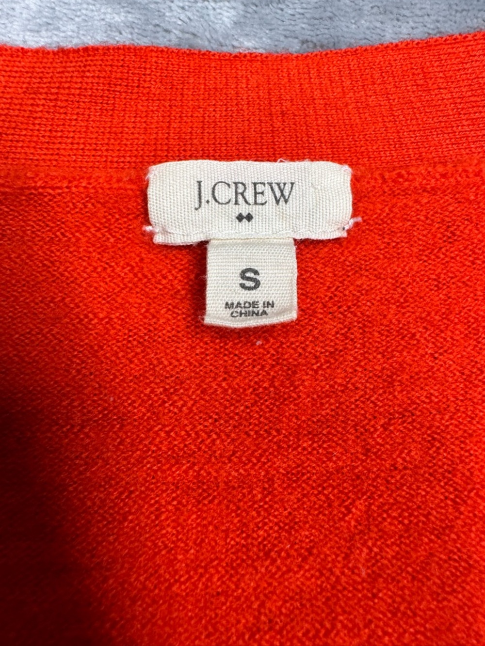 J. Crew 100% Merino Wool Red Women's Cardigan - Picture 3 of 9